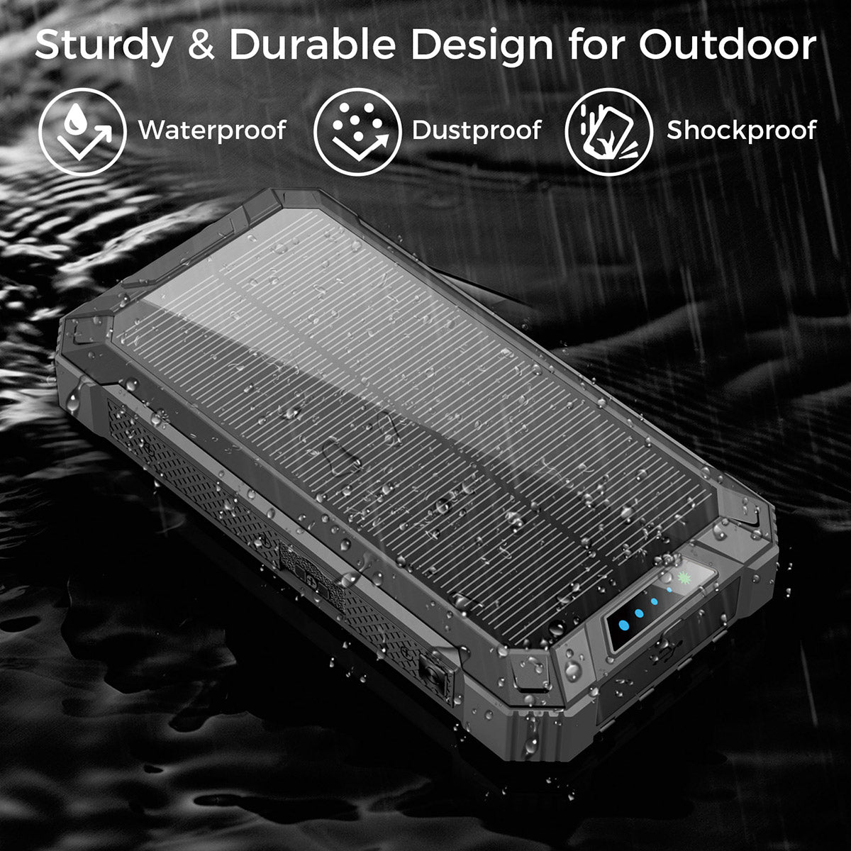 20000mAh Solar Wireless Power Bank