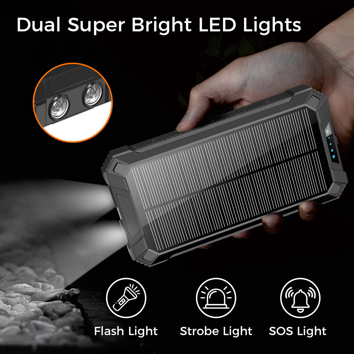 20000mAh Solar Wireless Power Bank