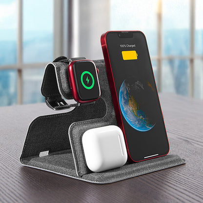 Foldable 3-in-1 Wireless Charging Stand
