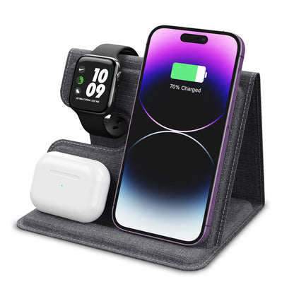 Foldable 3-in-1 Wireless Charging Stand