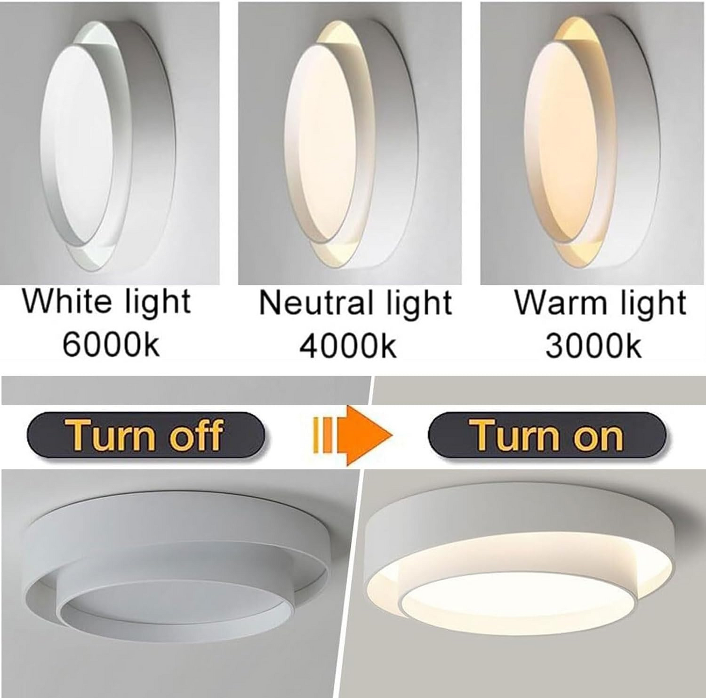 Nordic Round LED Flush Ceiling Light