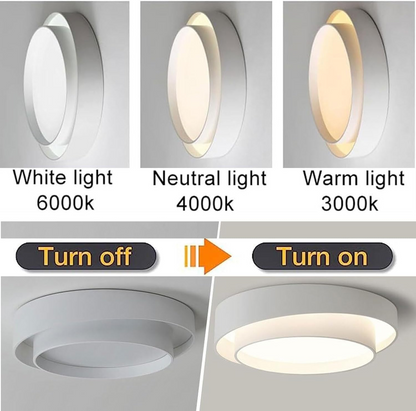 Nordic Round LED Flush Ceiling Light