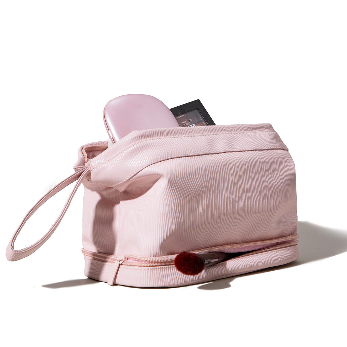 2-in-1 Travel Makeup Case & Brush Organizer