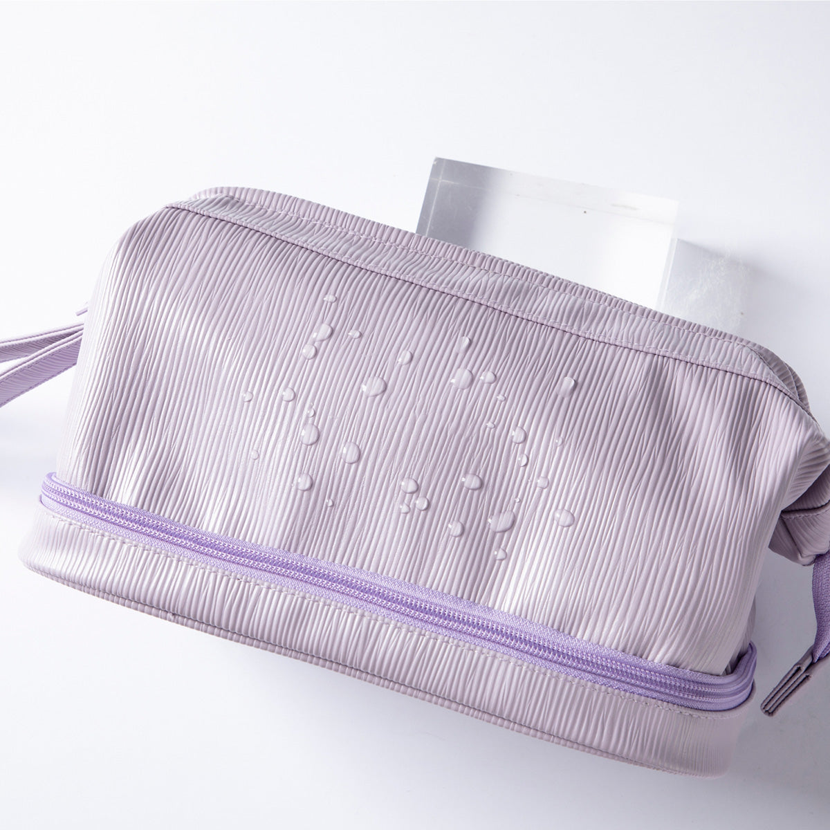 2-in-1 Travel Makeup Case & Brush Organizer