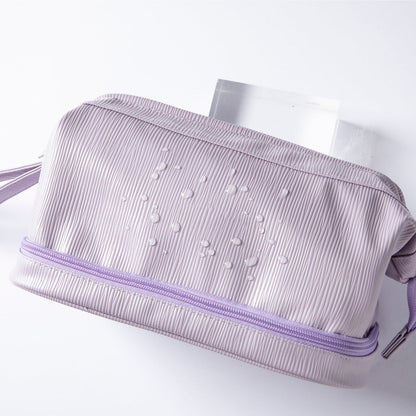 2-in-1 Travel Makeup Case & Brush Organizer