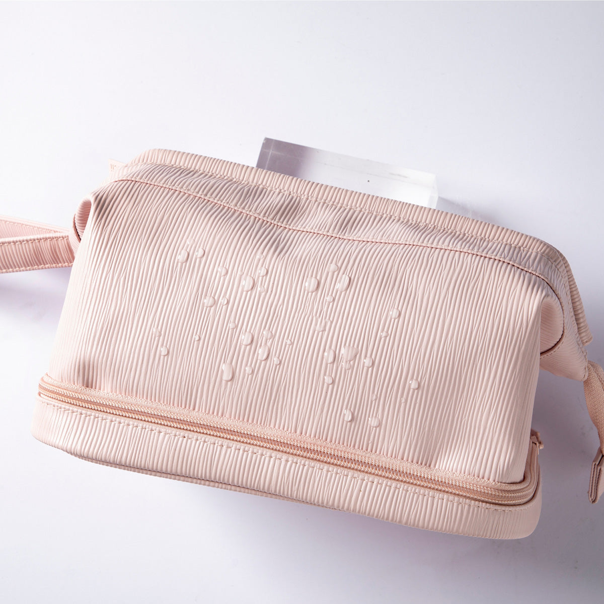 2-in-1 Travel Makeup Case & Brush Organizer