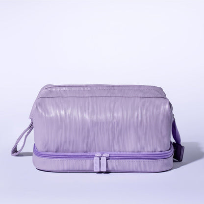 2-in-1 Travel Makeup Case & Brush Organizer