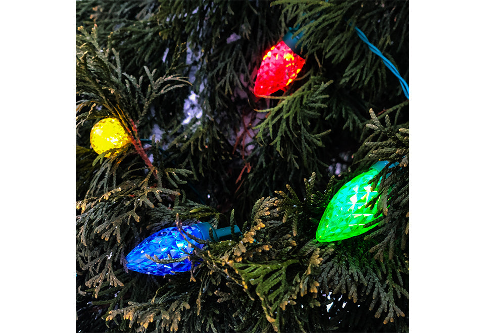 100-LED Vintage C7 Battery String Lights