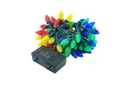 100-LED Vintage C7 Battery String Lights