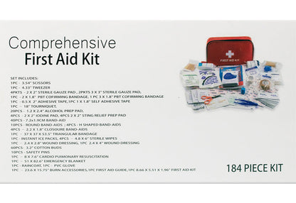 184-Piece First Aid Kit for Home & Travel