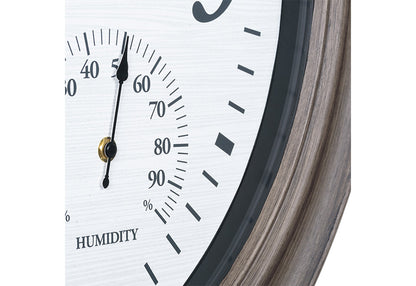 26.2" Oak-Frame Indoor/Outdoor Clock