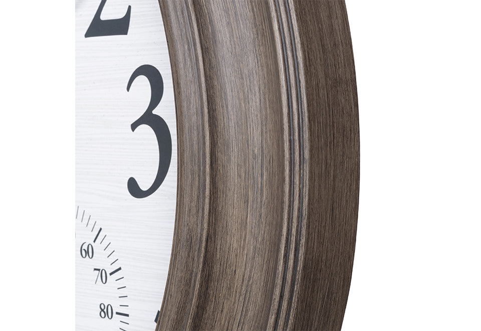 26.2" Oak-Frame Indoor/Outdoor Clock