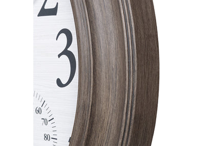 26.2" Oak-Frame Indoor/Outdoor Clock