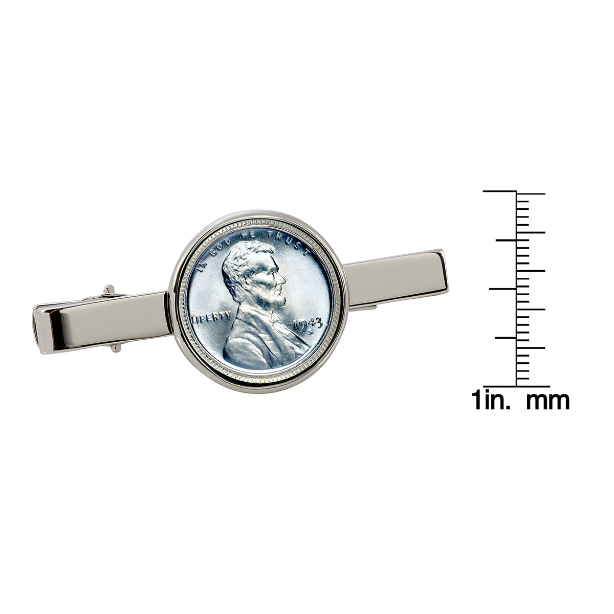 1943 Steel Penny Tie Clip with COA