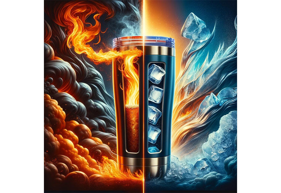 30oz Dual Chamber Hot & Cold Tumbler
