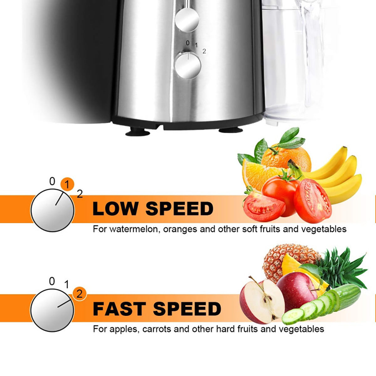 2-Speed Wide-Chute Electric Juicer