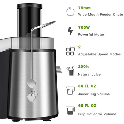 2-Speed Wide-Chute Electric Juicer