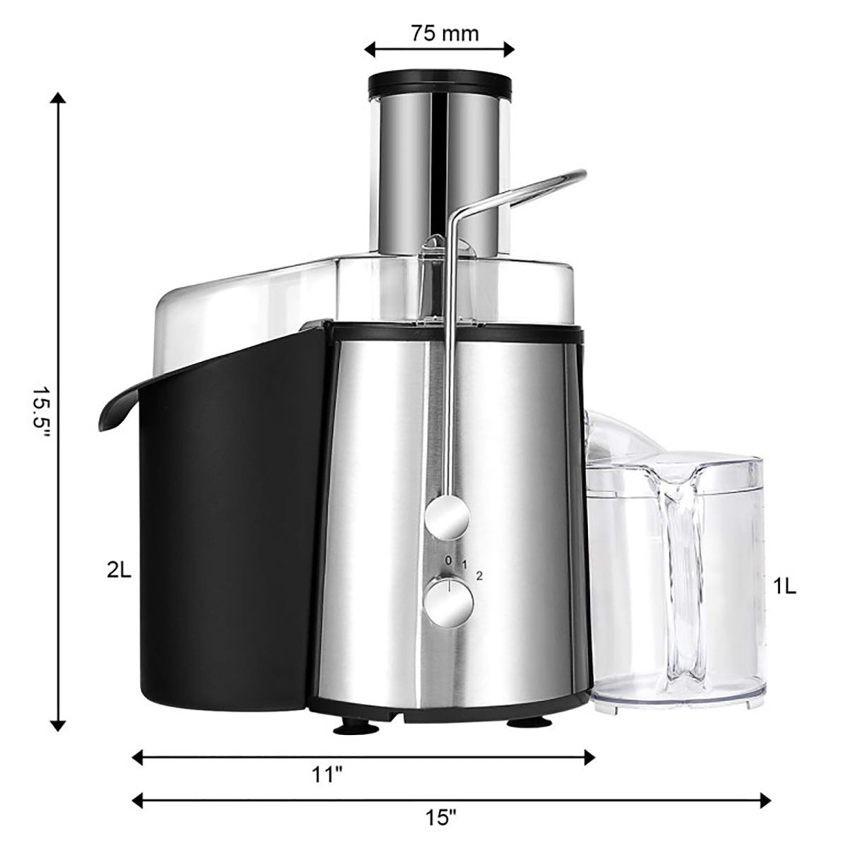 2-Speed Wide-Chute Electric Juicer