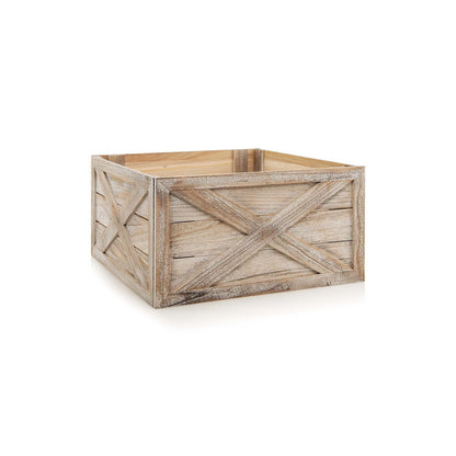 Whitewashed Wood Christmas Tree Collar