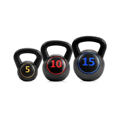 3-Piece Kettlebell Set: 5, 10 & 15 lbs
