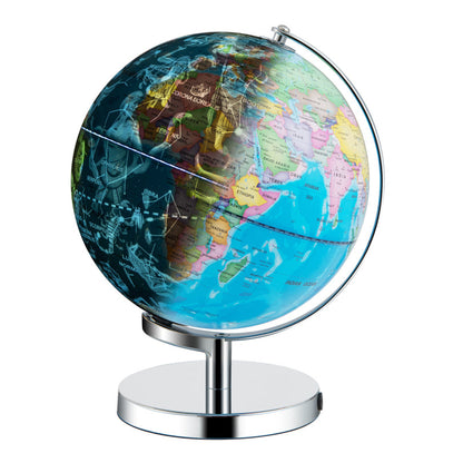 Day & Night 3-in-1 World Globe with Star Map