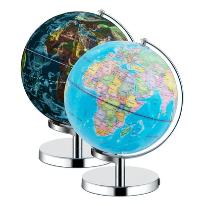 Day & Night 3-in-1 World Globe with Star Map