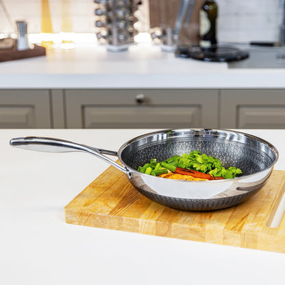 12-Inch Stainless Hybrid Nonstick Wok