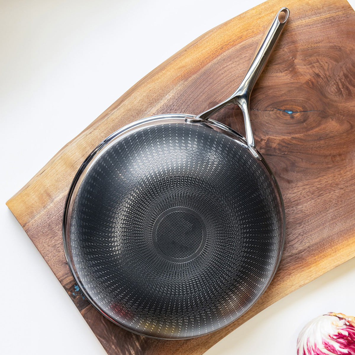 12-Inch Stainless Hybrid Nonstick Wok
