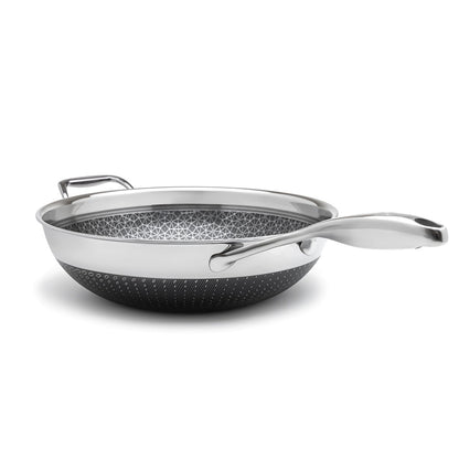 12-Inch Stainless Hybrid Nonstick Wok