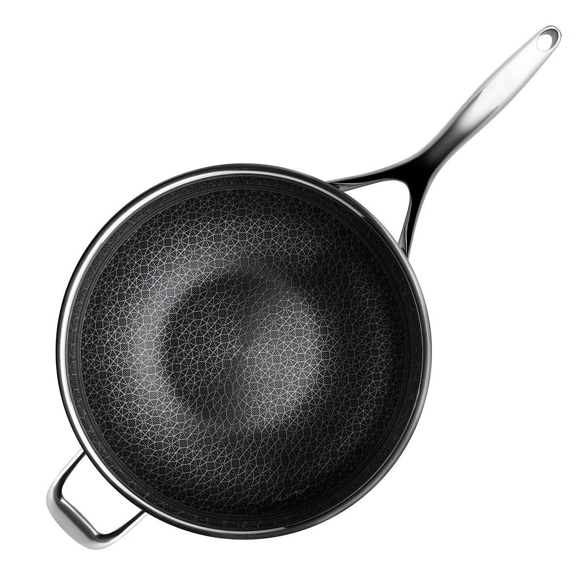 12-Inch Stainless Hybrid Nonstick Wok