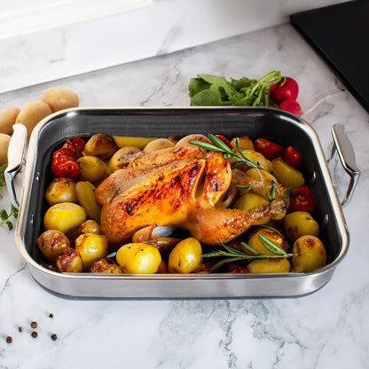 14" Hybrid Nonstick Roasting Pan with Rack