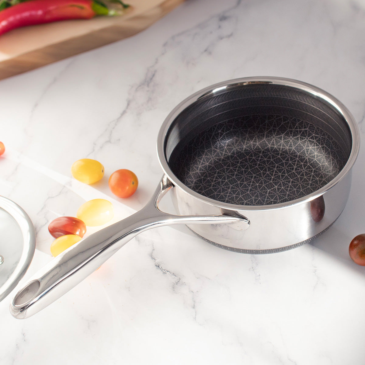 1.5-Qt Hybrid Nonstick Sauce Pan with Lid