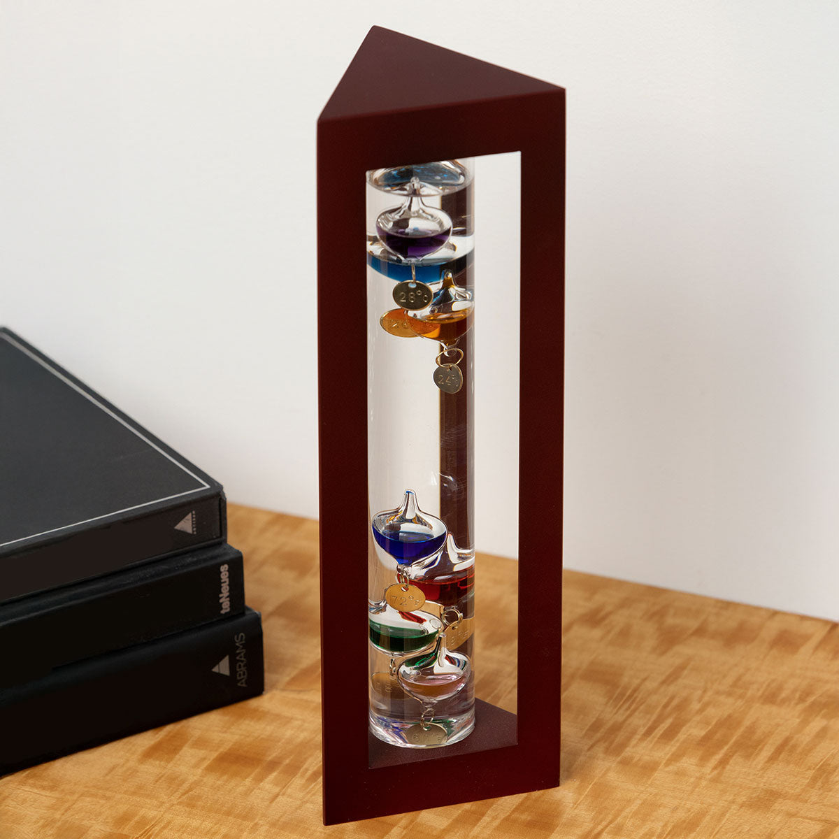 13" Galileo Thermometer, Black or Rosewood