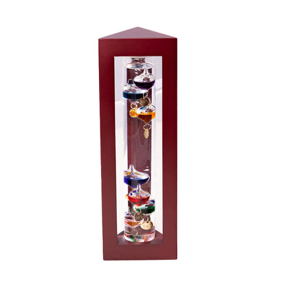 13" Galileo Thermometer, Black or Rosewood
