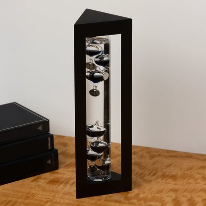 13" Galileo Thermometer, Black or Rosewood
