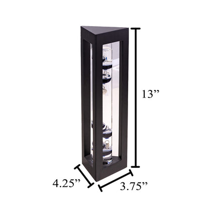 13" Galileo Thermometer, Black or Rosewood