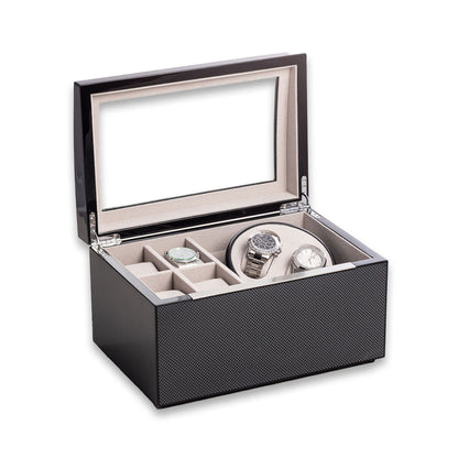 Carbon Fiber Watch Winder & Storage Case