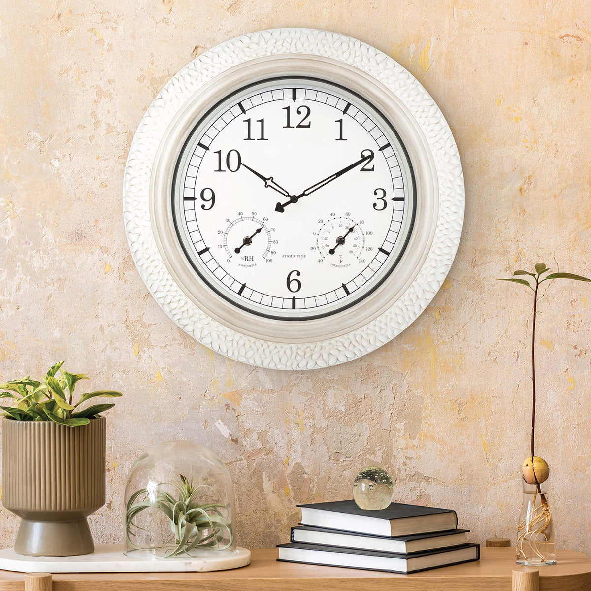 21'' Atomic Wall Clock with Temp & Humidity