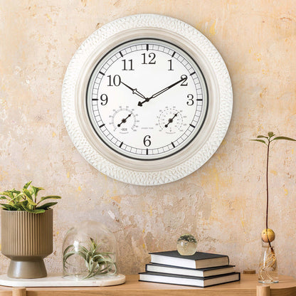 21'' Atomic Wall Clock with Temp & Humidity
