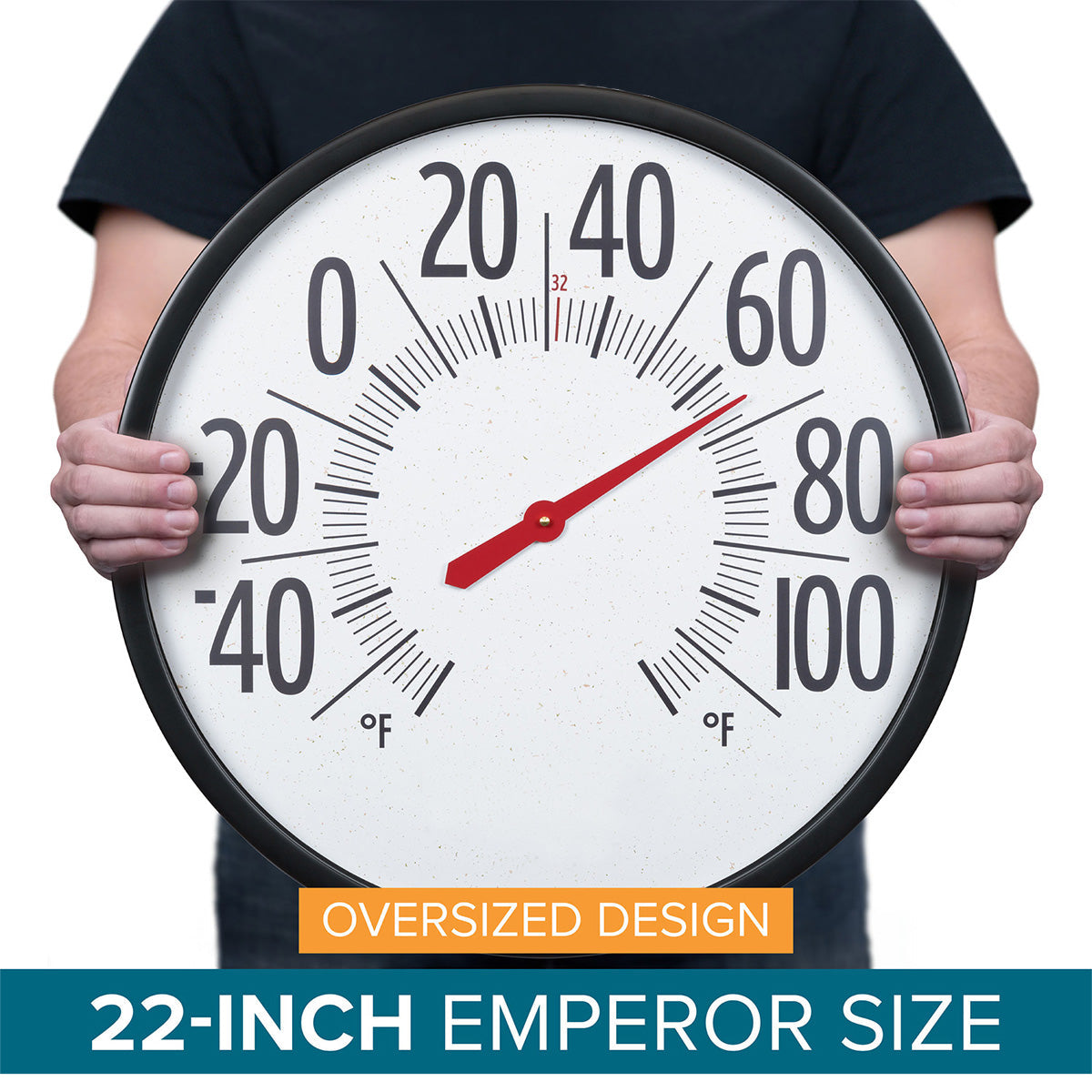 Oversized 22'' Outdoor Dial Thermometer
