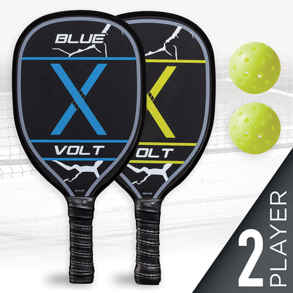 Wooden Pickleball Paddle Set for 2 Players