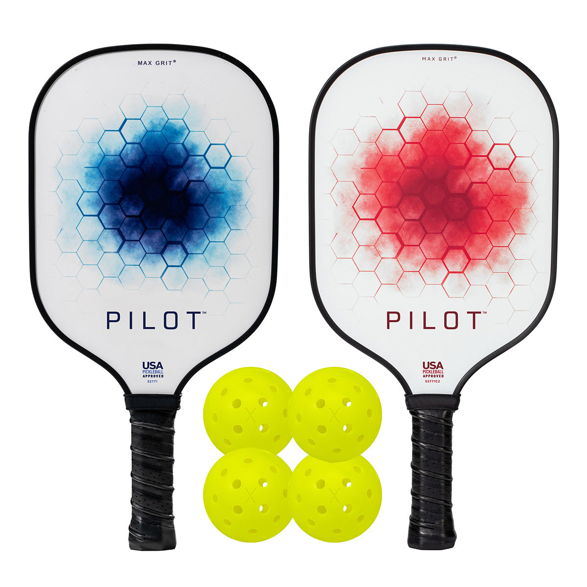 2-Player Pickleball Paddle & Ball Set