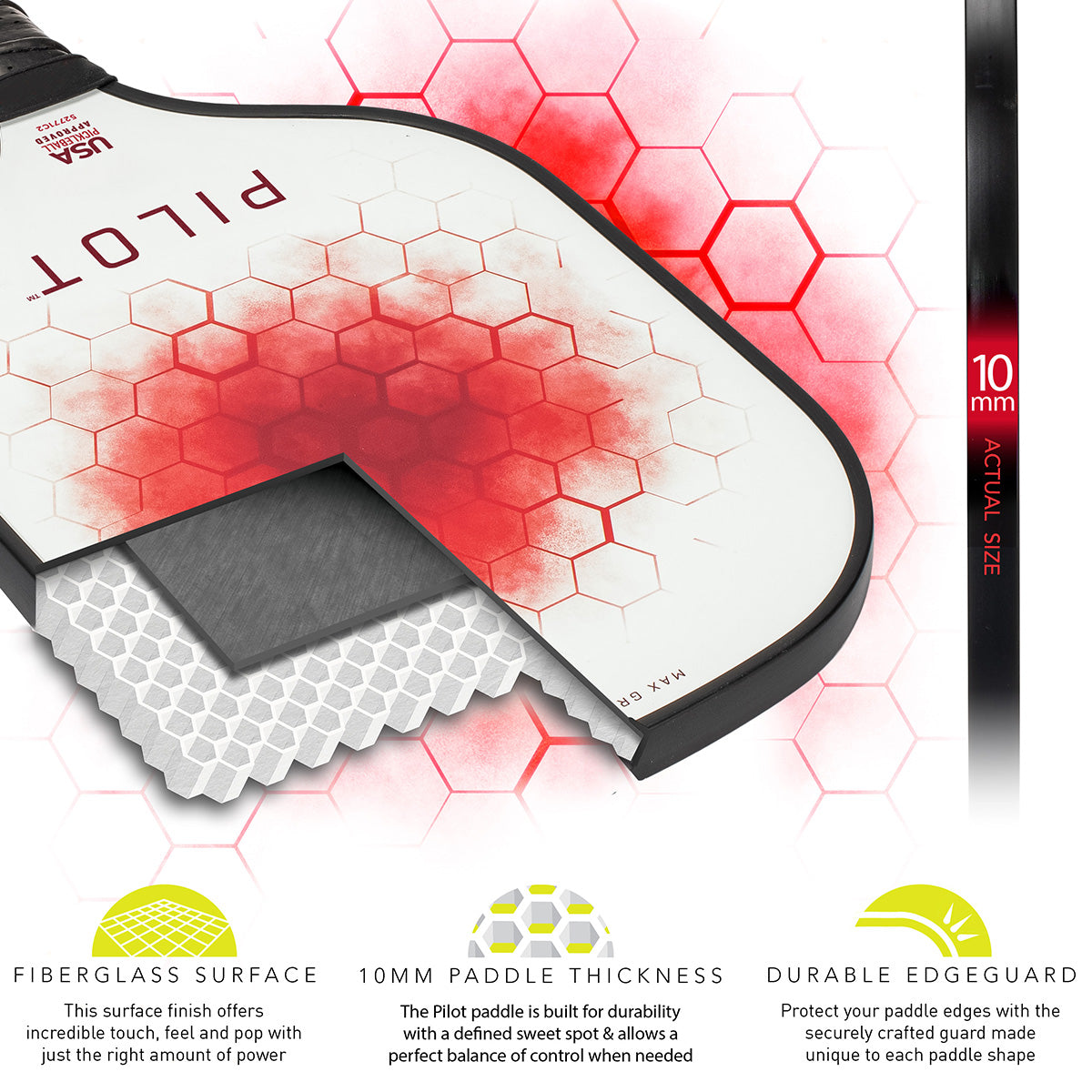 2-Player Pickleball Paddle & Ball Set