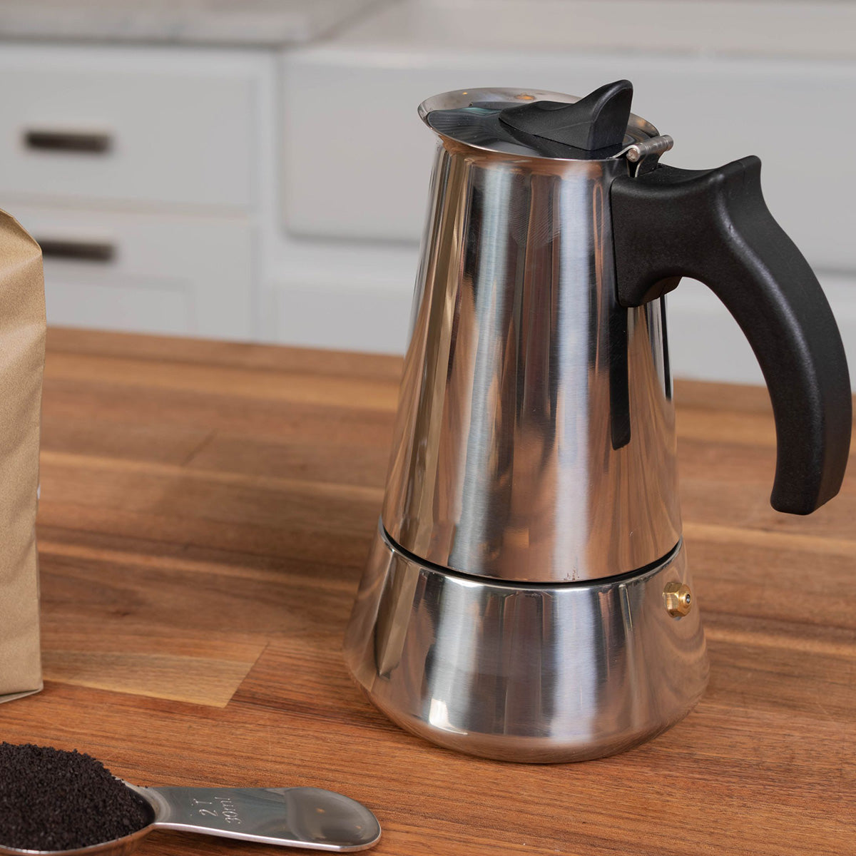 Stovetop Espresso Maker, Rust-Proof Steel