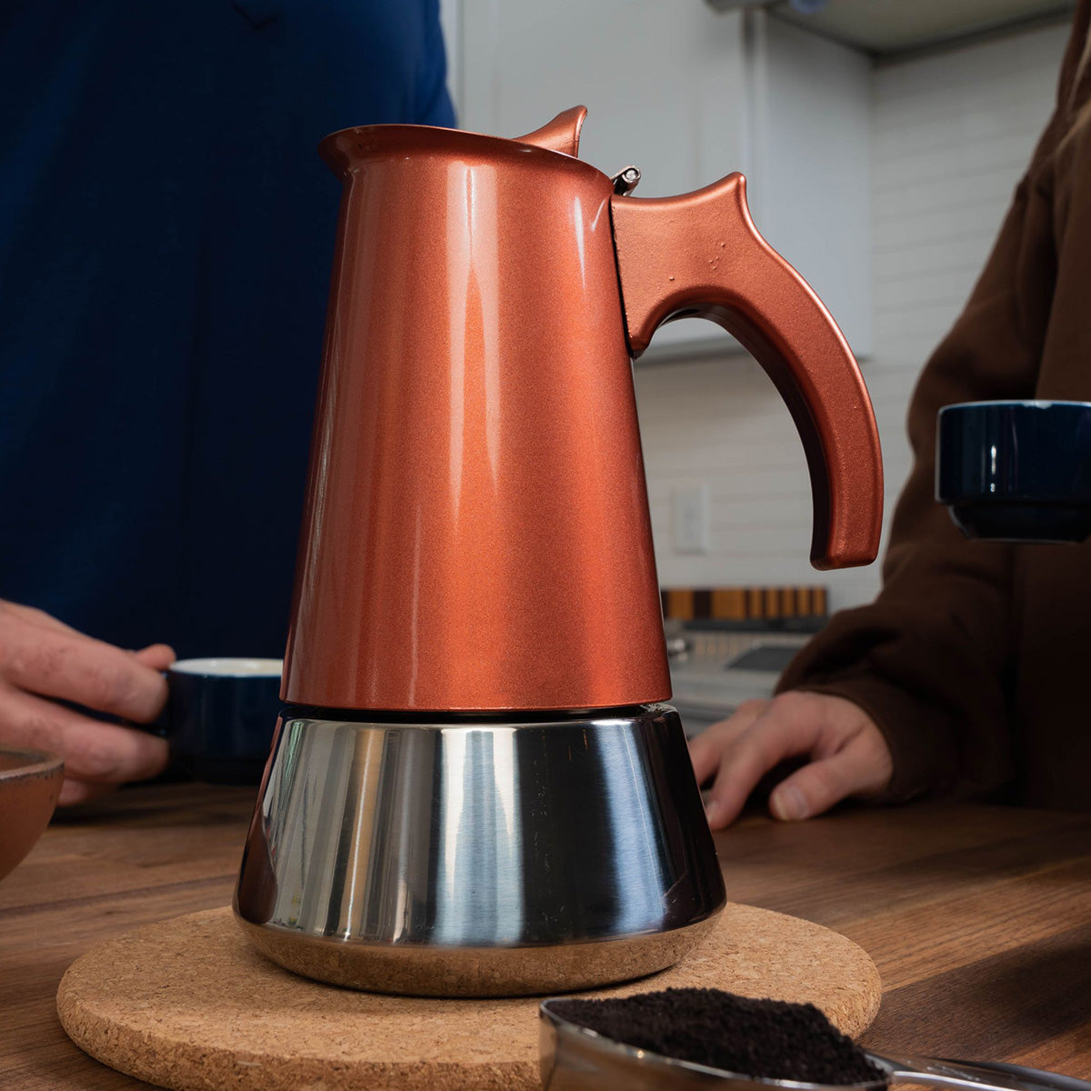 Stovetop Espresso Maker, Rust-Proof Steel