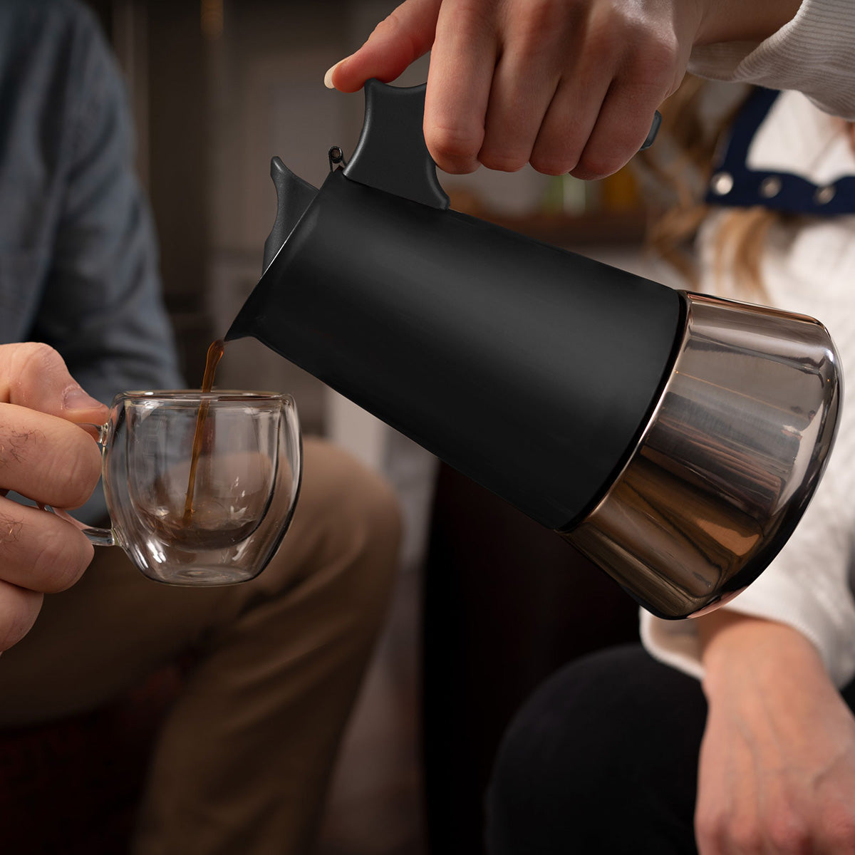 Stovetop Espresso Maker, Rust-Proof Steel
