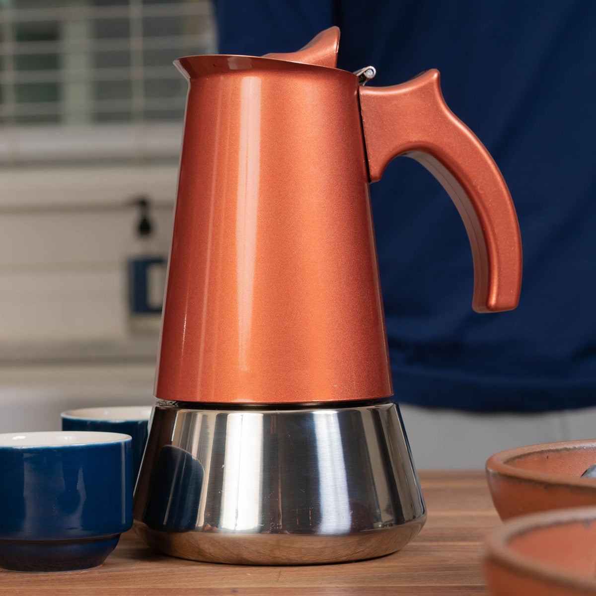 Stovetop Espresso Maker, Rust-Proof Steel