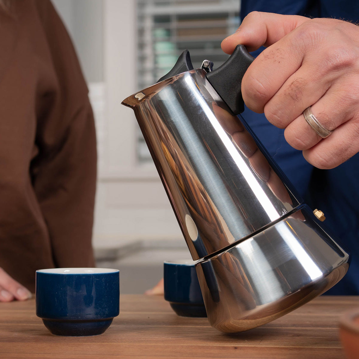 Stovetop Espresso Maker, Rust-Proof Steel