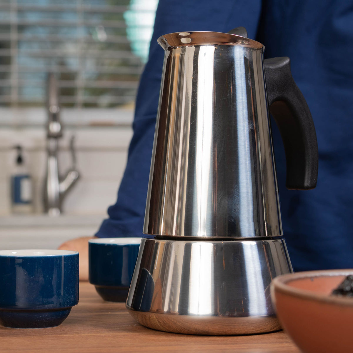 Stovetop Espresso Maker, Rust-Proof Steel