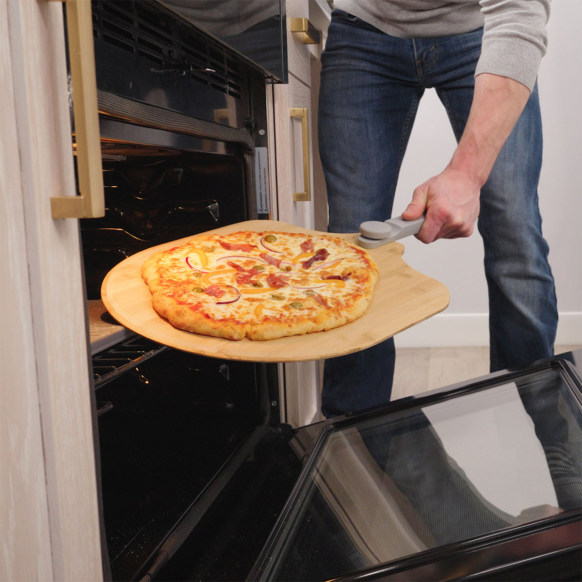 3-Piece Glazed Pizza Stone Set, 15"